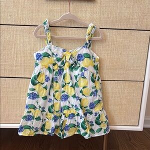 Floral Lemon Print Janie & Jack Dress 18-24 Months